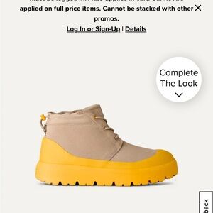 Kids Tan and Yellow Boots